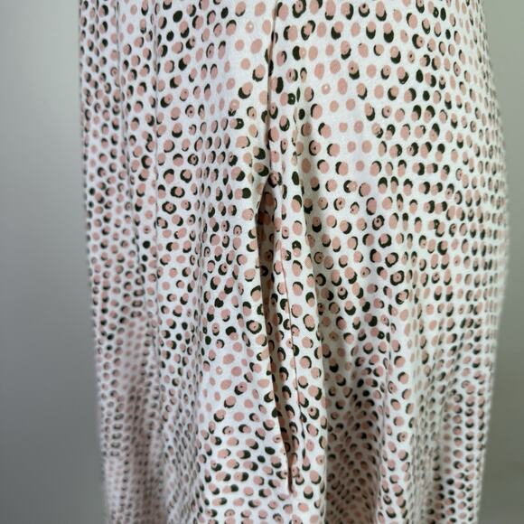Pact Fit Flare Dress Size Medium Pink/Green/White Organic Cotton Mini Length - Picture 6 of 13